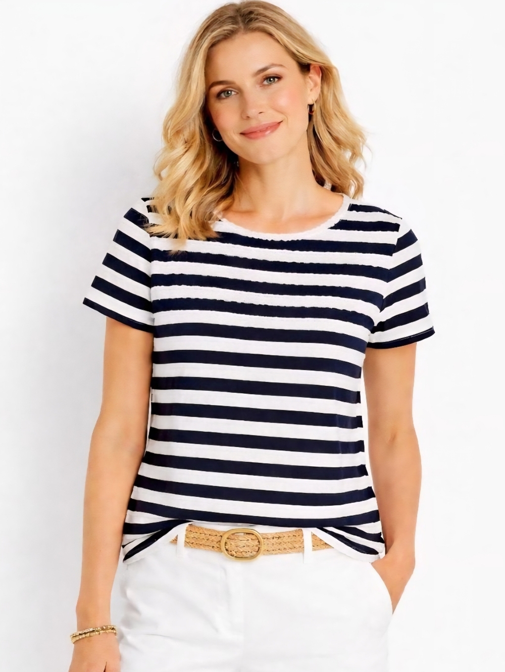 TALBOTS STRIPED TEE